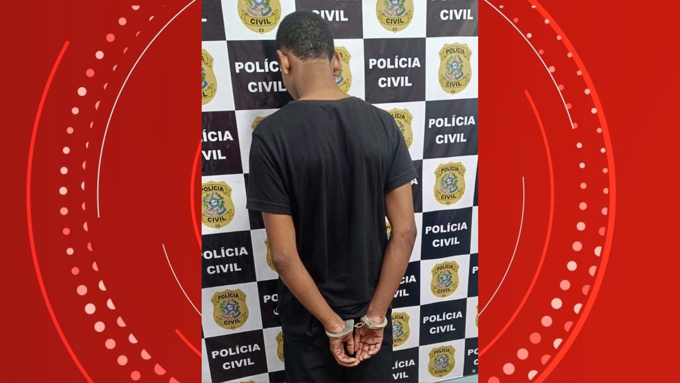 Jovem é preso durante homicídio do avô em Aracruz, Norte do Espírito Santo — Foto: Divulgação/PC