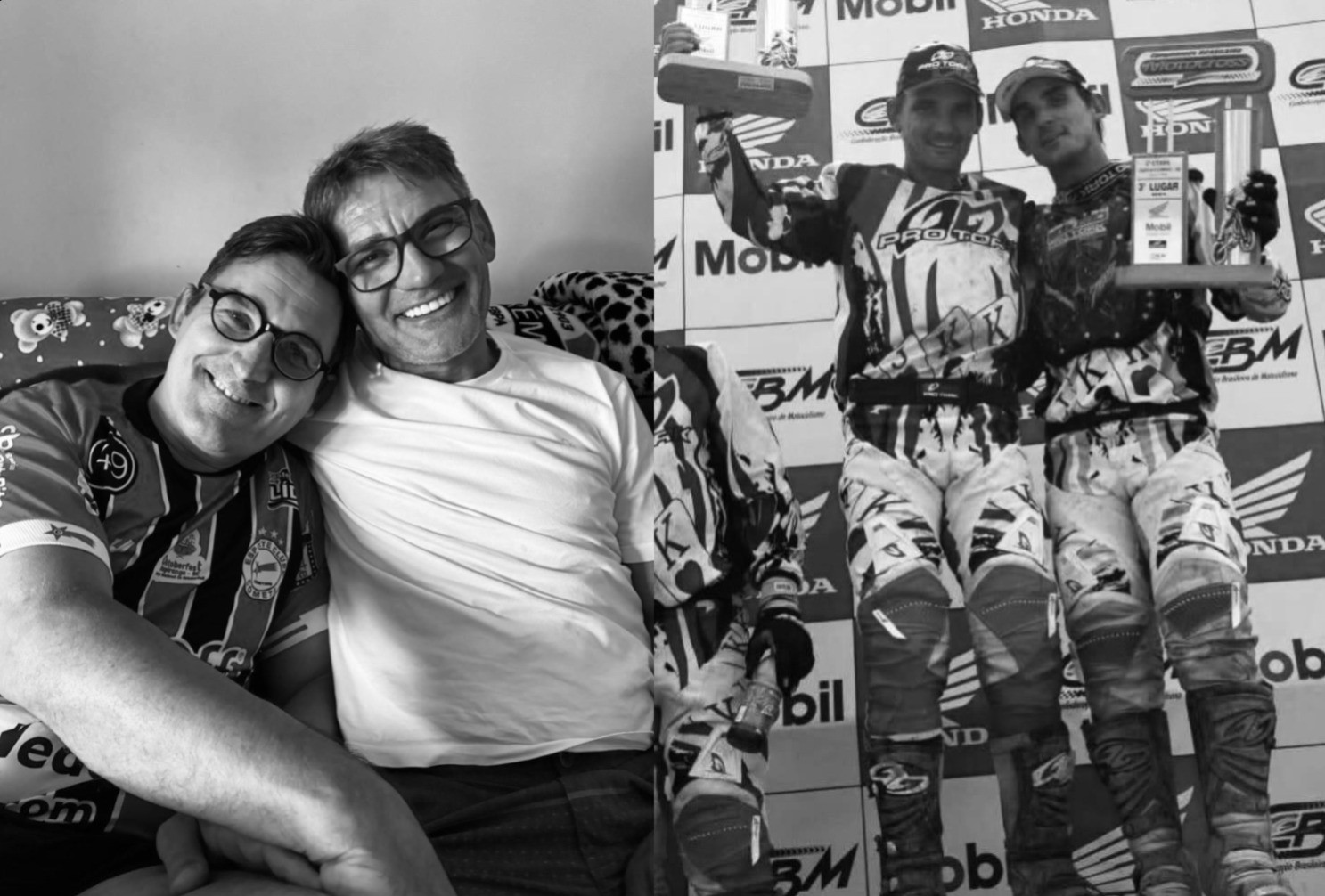 'Aprendi tanto contigo dentro e fora das pistas', diz irmão de lenda do motocross morto em SC