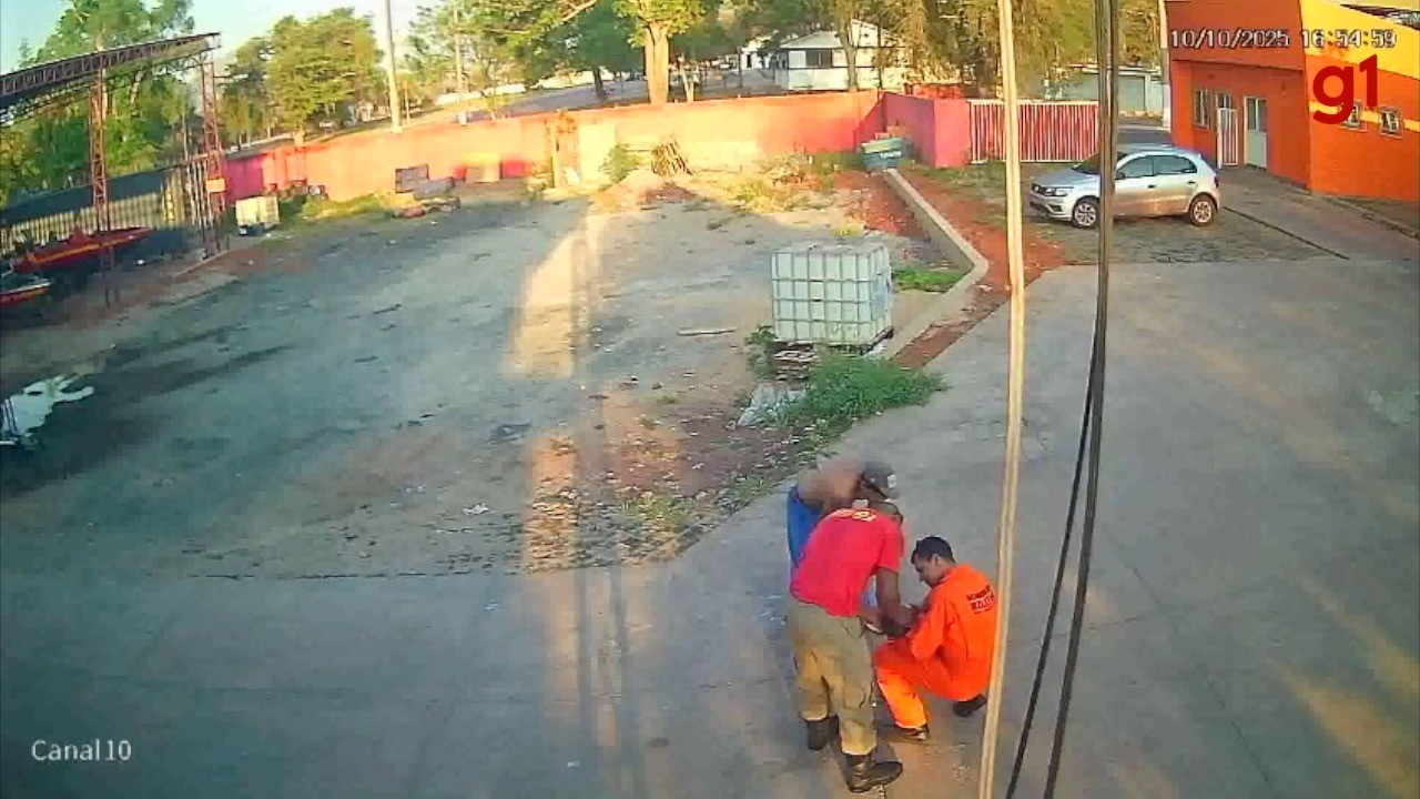 Bebê de 8 meses se engasga com plástico e é salvo por bombeiro em MS; vídeo mostra resgate dramático