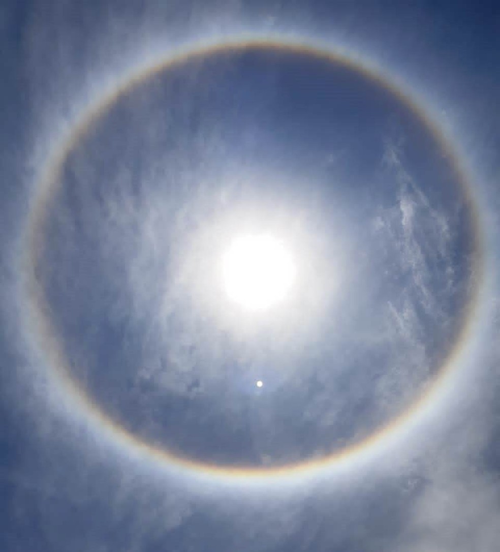 Halo Solar impressiona moradores em Goiás; entenda o fenômeno, Goiás