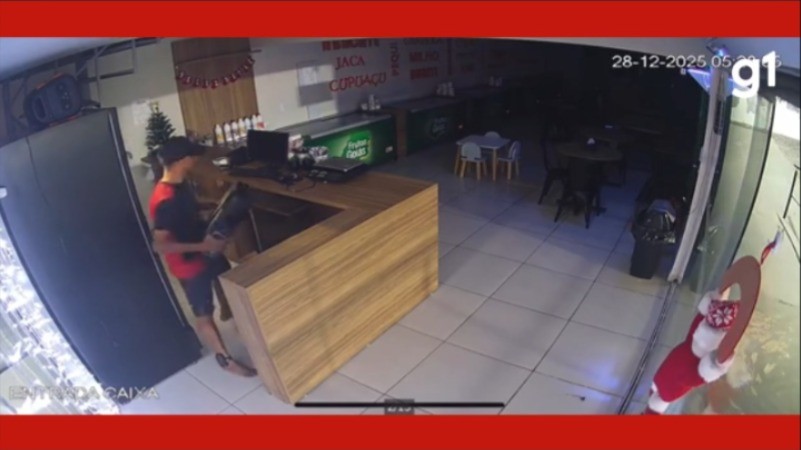 VÍDEO: sorveteria de secretário da Prefeitura de Cuiabá é invadida e furtada por criminoso