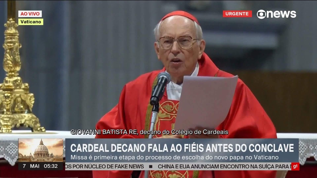 'Que seja eleito o papa que a Igreja e a humanidade precisam neste momento tão difícil', diz cardeal em missa do conclave; veja íntegra da homilia
