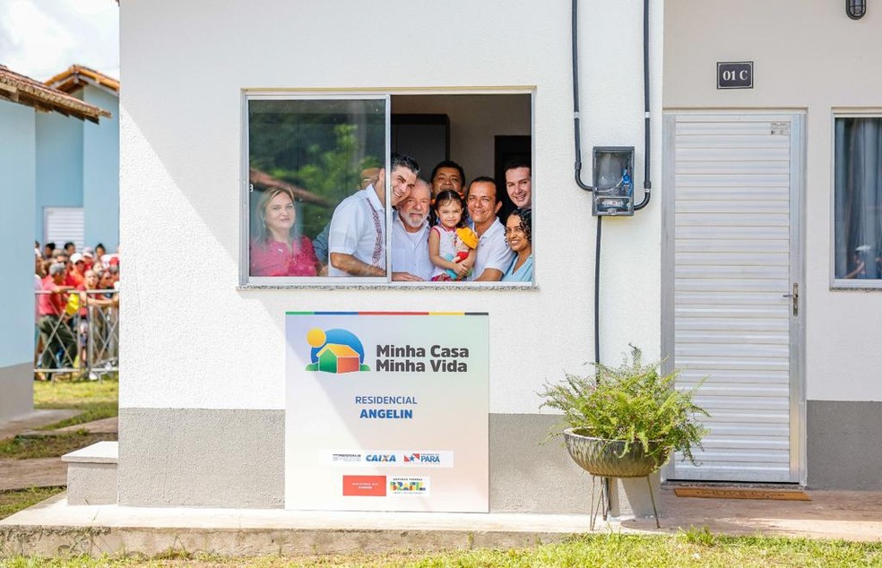 Em agenda no Pará, Lula faz entrega de unidades do Minha Casa Minha Vida em Abaetetuba. — Foto: Ricardo Stuckert