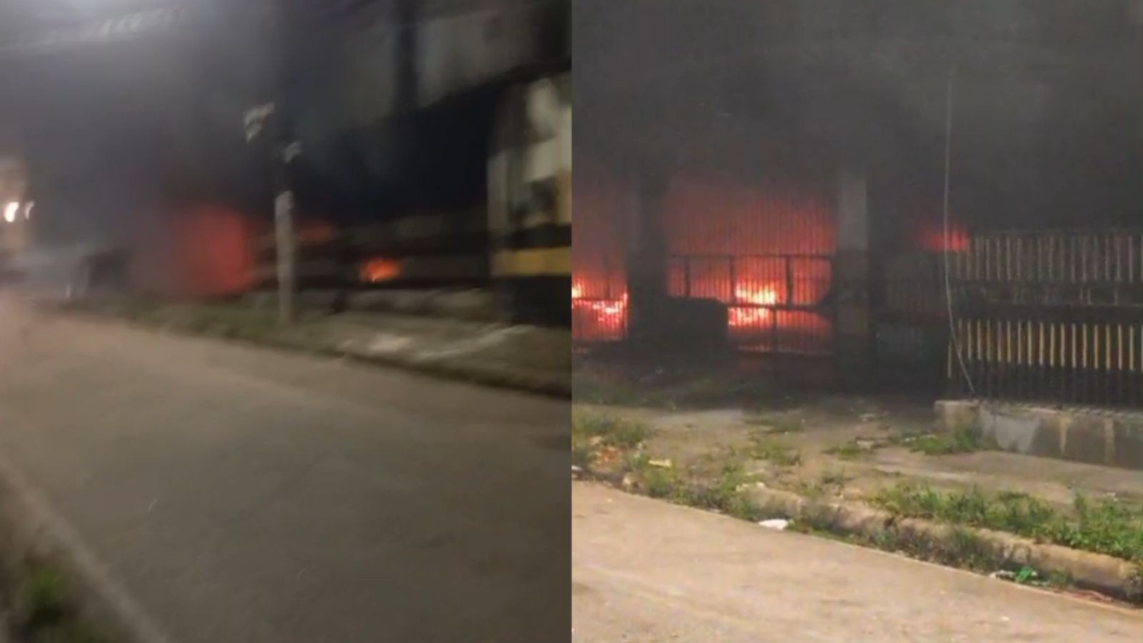 Princípio de incêndio atinge prédio de antigo supermercado em Belém