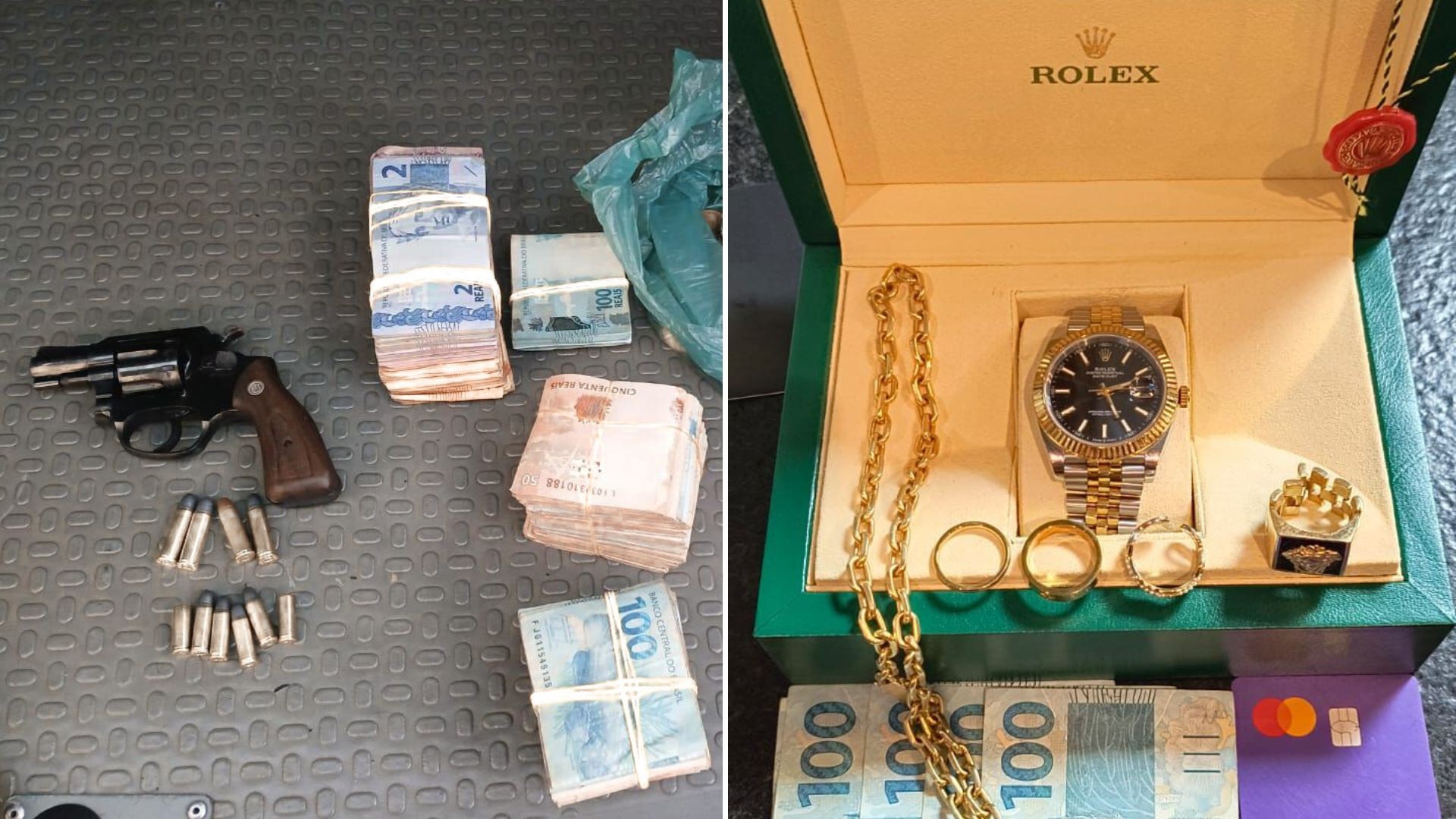 Operação contra quadrilha de agiotas prende 16 suspeitos, apreende relógio de luxo e R$ 150 mil em SP e MG