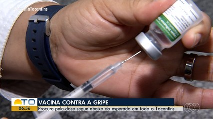 Procura por dose da vacina contra gripe continua baixa no Tocantins