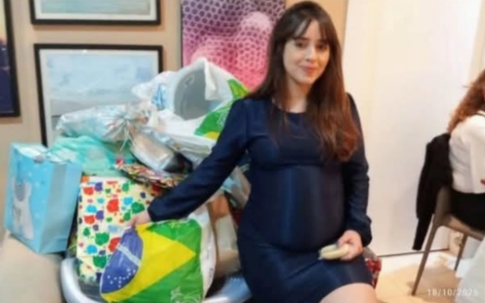 Denise Tizo de Oliveira, de 27 anos, estava grávida de oito meses e foi morta pelo marido — Foto: Reprodução/Redes sociais