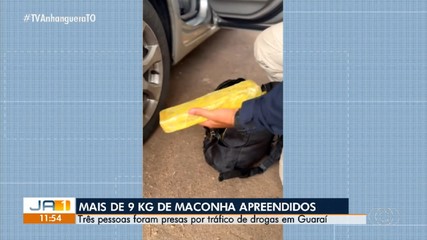 PRF apreende mais de 9 kg de maconha e prende suspeitos de tráfico de drogas em Guaraí