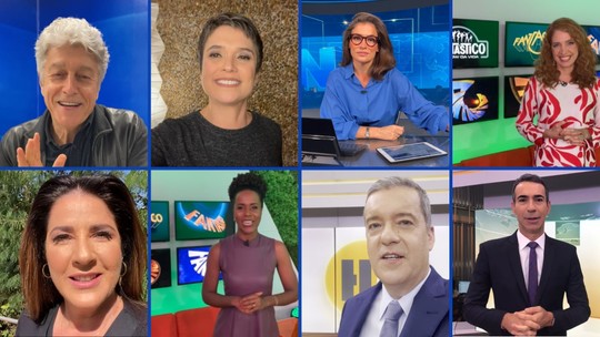 Apresentadores mandam mensagens pelos 40 anos do JG; veja vídeo - Programa: Jornal da Globo 