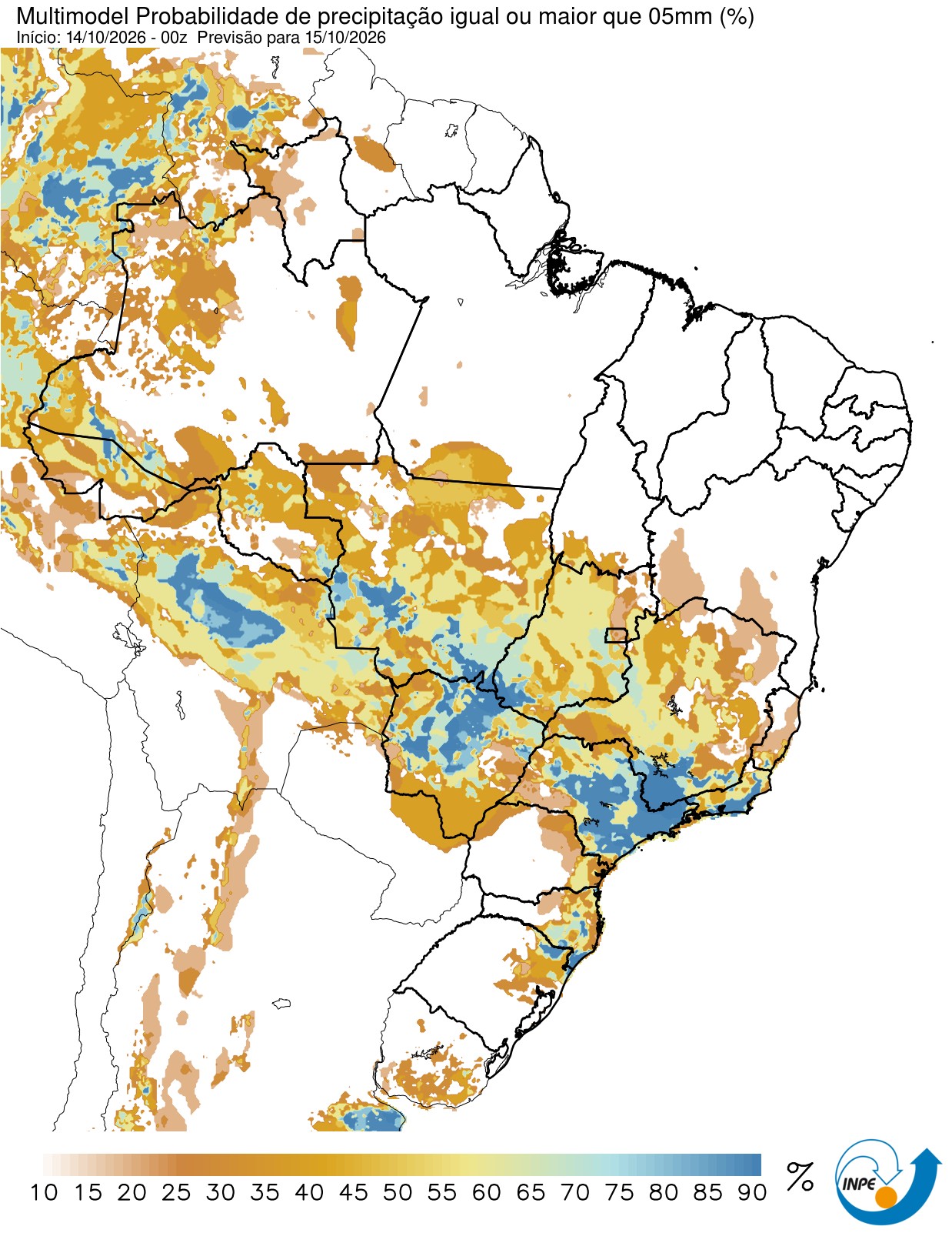 Novo ciclone deve reforçar temporais no Sudeste; frente fria levará chuva até a Bahia