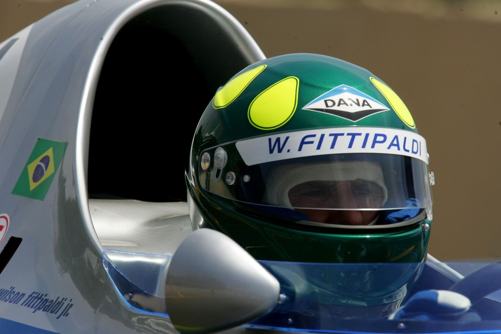 Wilsinho Fittipaldi no Autódromo de Interlagos, Zona Sul de SP, em novembro de 2004 — Foto: SEBASTIÃO MOREIRA/ESTADÃO CONTEÚDO