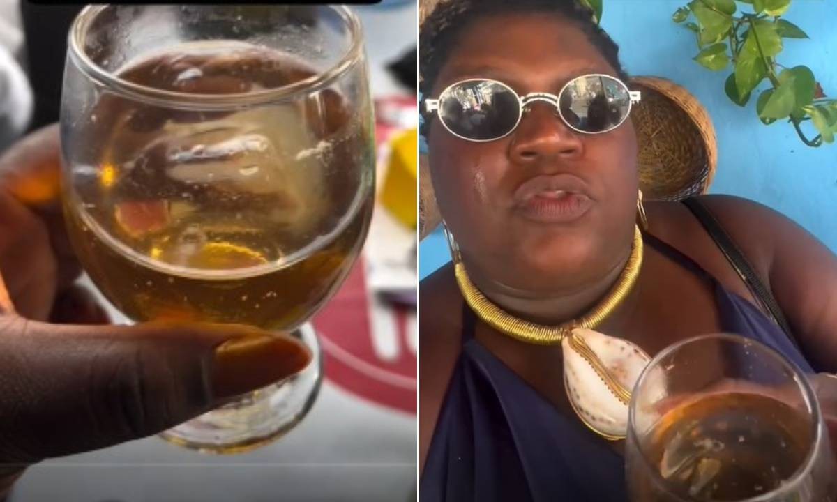 Influenciadora acusa dona de restaurante de jogar catarro em copo de bebida durante festa de Iemanjá em Salvador