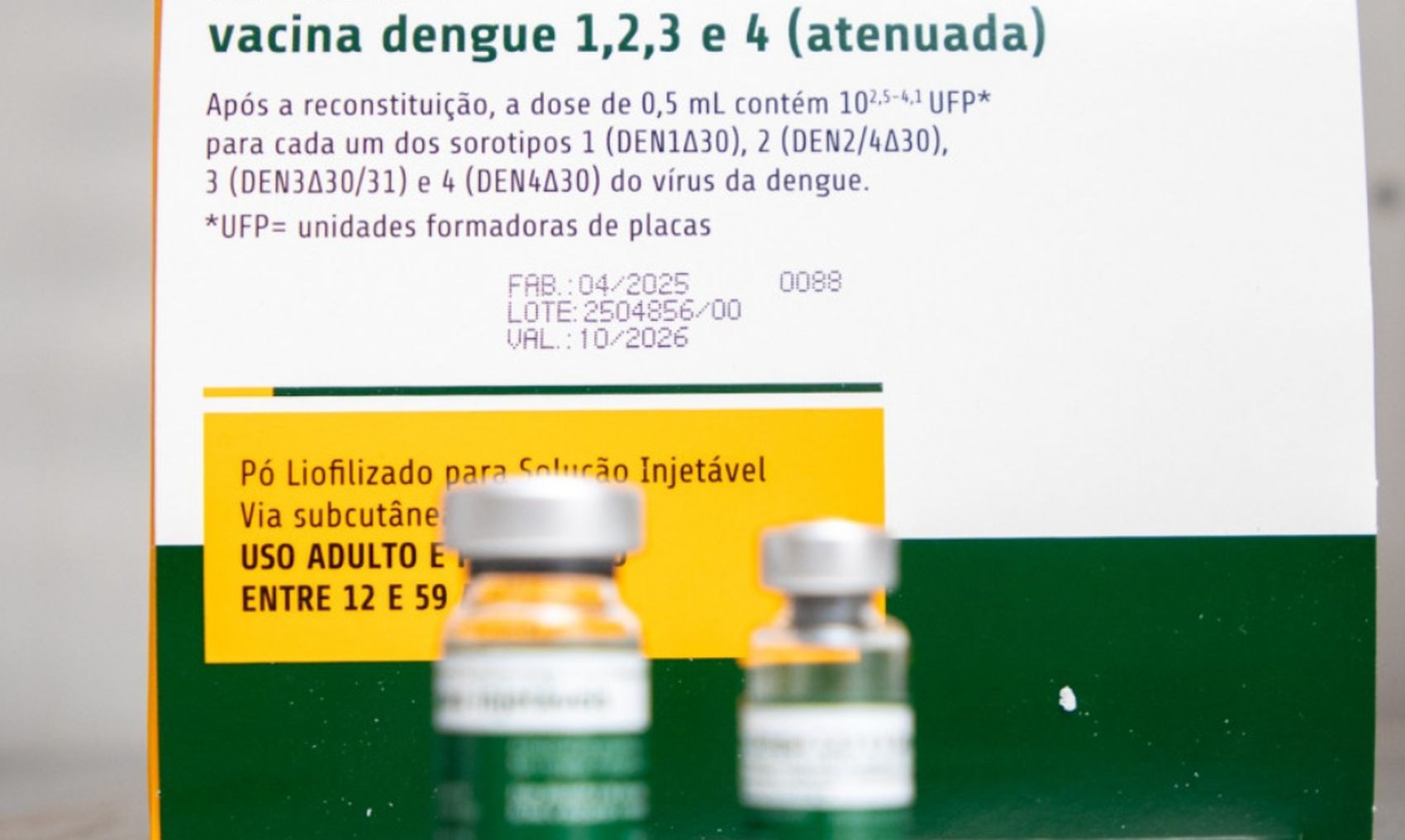 Sergipe recebe 7,9 mil doses de vacina contra dengue
