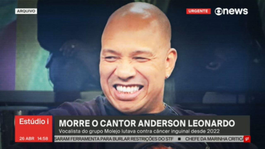 Corpo de Anderson Leonardo, do Molejo, será velado neste domingo - Programa: Estúdio i 