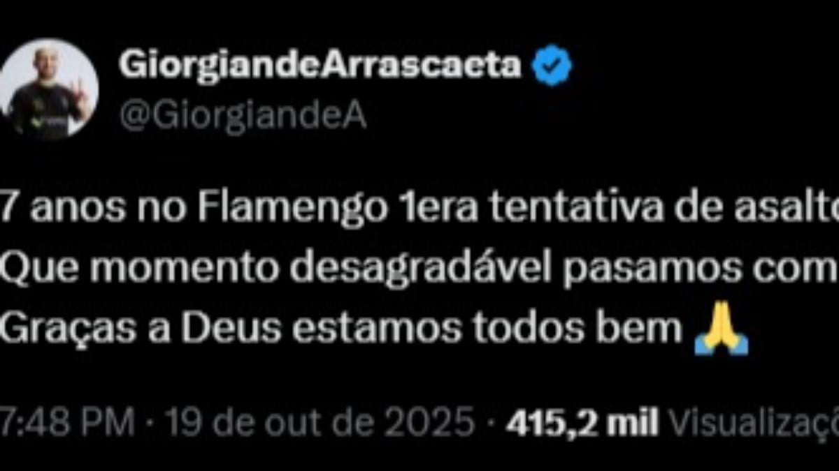 Arrascaeta relata tentativa de assalto após jogo do Flamengo no Maracanã