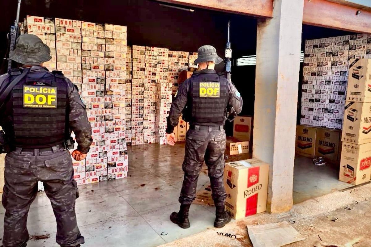 Carga de 280 mil cigarros contrabandeados é apreendida em MS