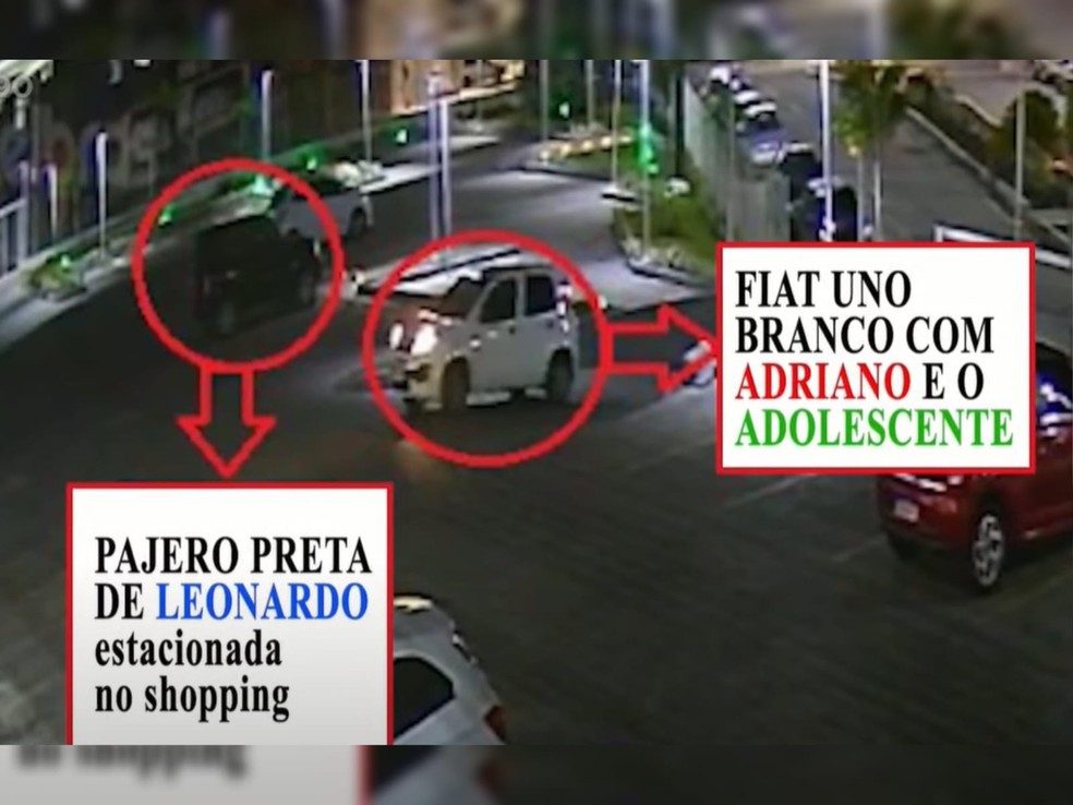 Polcia encontra imagens de encontro de marido com suspeitos de matar a mulher dele, no Cear. — Foto: Reproduo