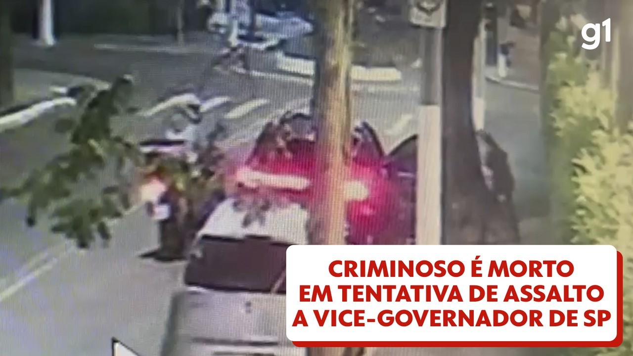 VÍDEO: Criminoso tenta assaltar escolta do vice-governador de SP e é morto