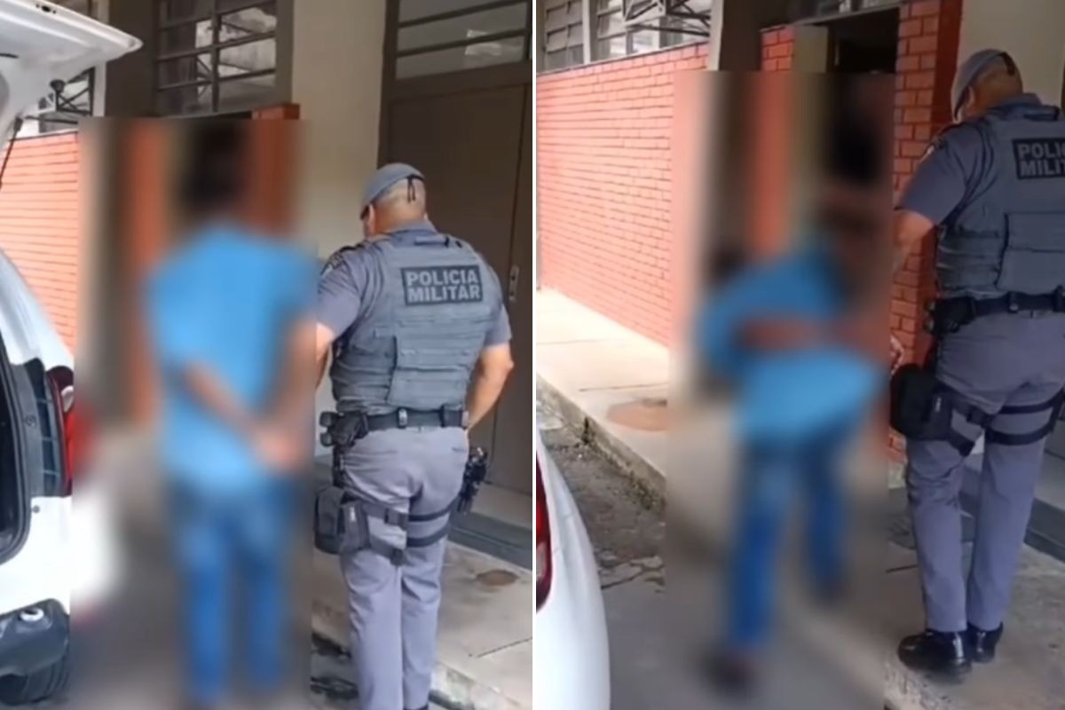 Homem é preso após dizer estar armado e passar a mão em adolescente; VÍDEO