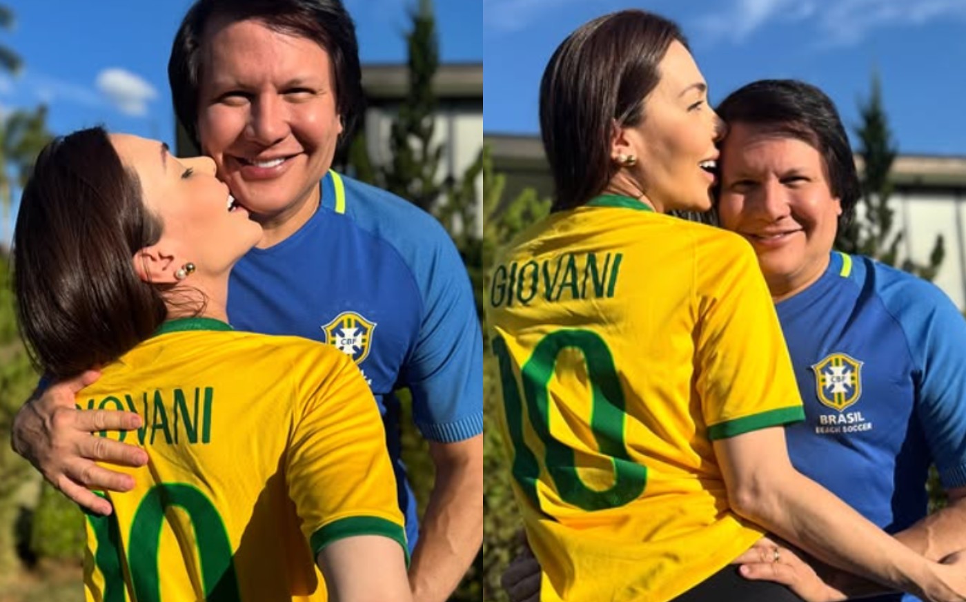 Esposa de Giovani diz que sertanejo saiu para fazer show e surgiu em festa com outra: 'Levou mulher para nossa casa'