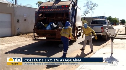 Coleta de lixo em Araguaína terá novos dias e horários a partir de maio
