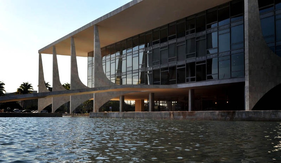Espelho d'água do Palácio do Planalto, em imagem de arquivo — Foto: Thiago Melo/PR