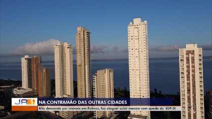 Na contramão das outras capitais, aluguel em Palmas tem subido