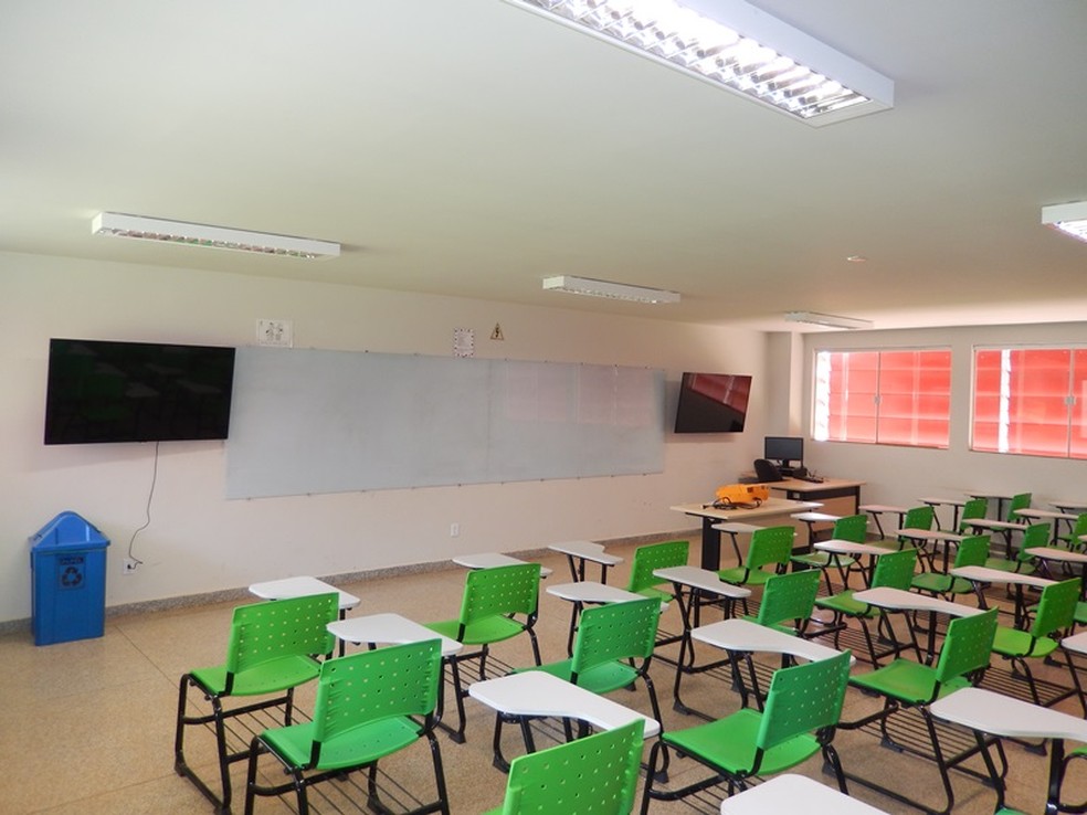 Sala do Instituto Federal de Educação, Ciência e Tecnologia de Rondônia (IFRO), Campus Guajará-Mirim (RO) — Foto: Ifro/Reprodução