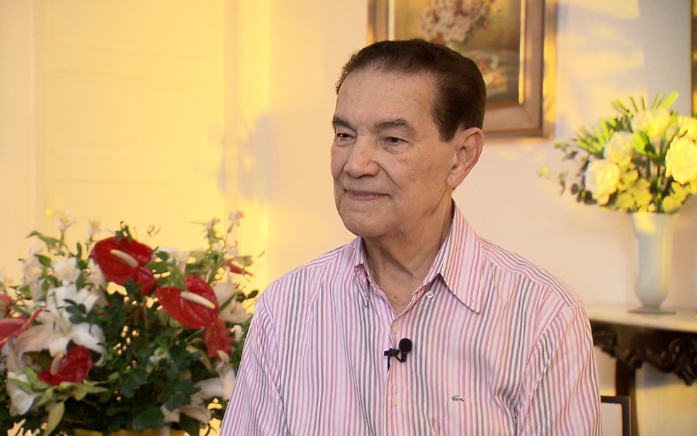 Divaldo Franco em entrevista em 2017 — Foto: TV Bahia