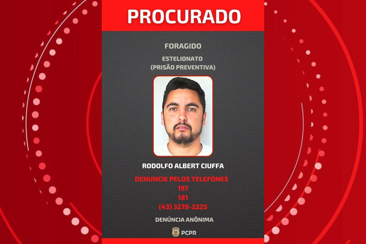 Polícia procura suspeito de aplicar golpes em vendas de terrenos que chegavam a R$ 3 milhões, no Paraná