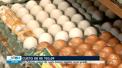 Em Palmas, preço da cesta básica registra nova queda
