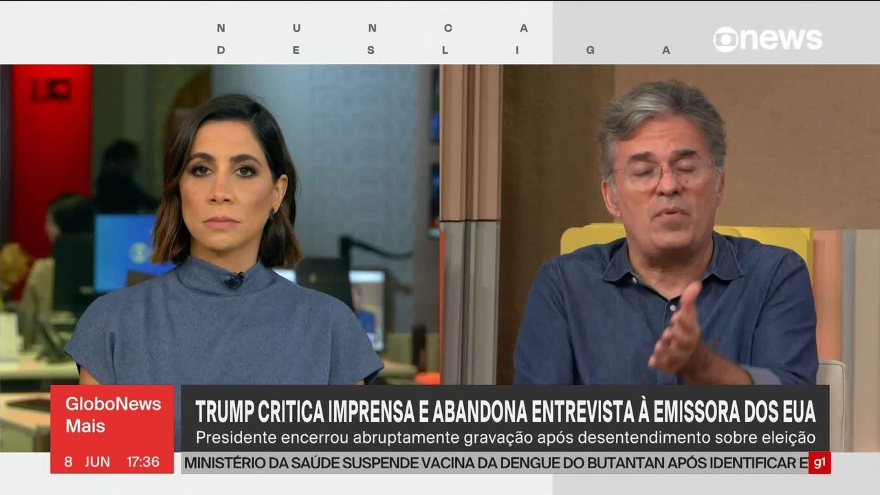 Trump abandona entrevista a emissora dos EUA após insultar j