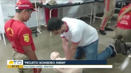 Estão abertas inscrições do Projeto Bombeiro Mirim em Palmas