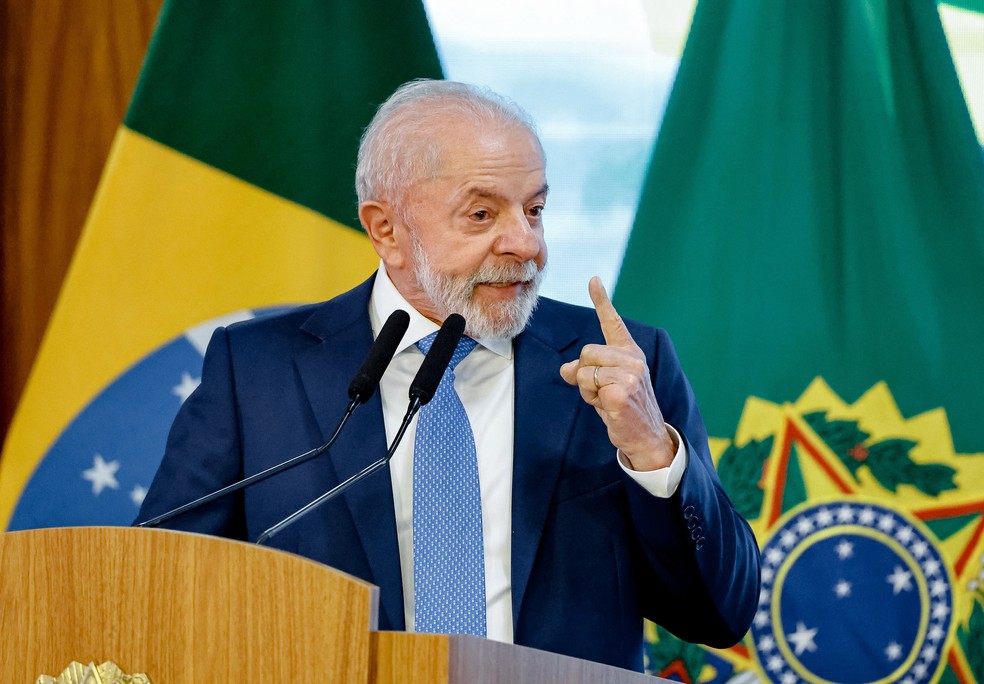 Presidente Lula durante cerimnia no Planalto  Foto: Ricardo Stuckert/PR