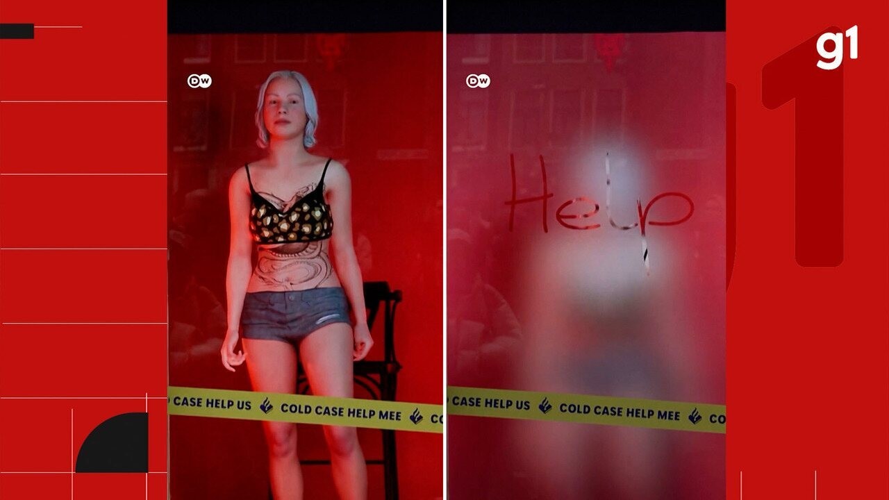 VÍDEO: Holanda usa holograma de prostituta assassinada em vitrine de Amsterdam para desvendar crime