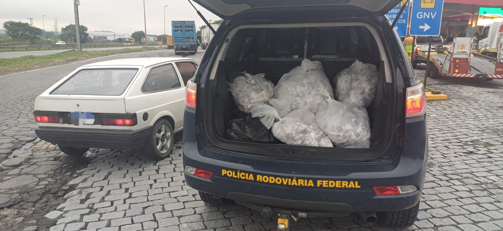 Polícia Rodoviária Federal apreende cerca de R$272 mil reais em drogas em veículo na Via Dutra, em Resende