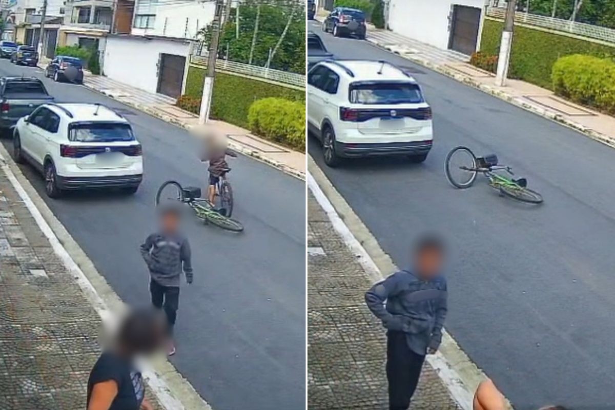 Menores roubam corrente de ouro de mulher que passeava com o cachorro no litoral de SP; VÍDEO