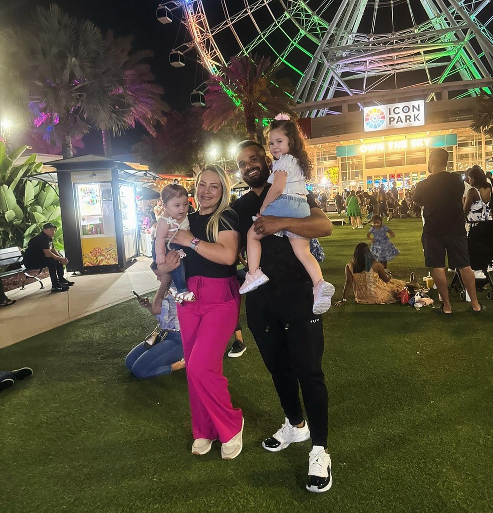 Jordan Araújo vive com a família na Flórida — Foto: Arquivo pessoal