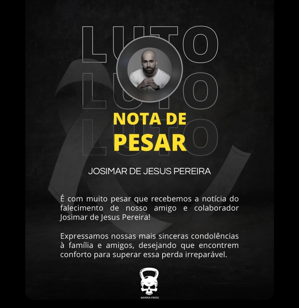 Comunicado Kavera Cross — Foto: Redes sociais/Reprodução