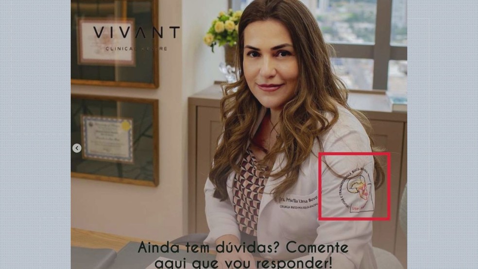 A dentista Priscilla Janaína Bovo é alvo de ao menos três denúncias de pacientes que sofreram sequelas após procedimentos — Foto: Redes sociais
