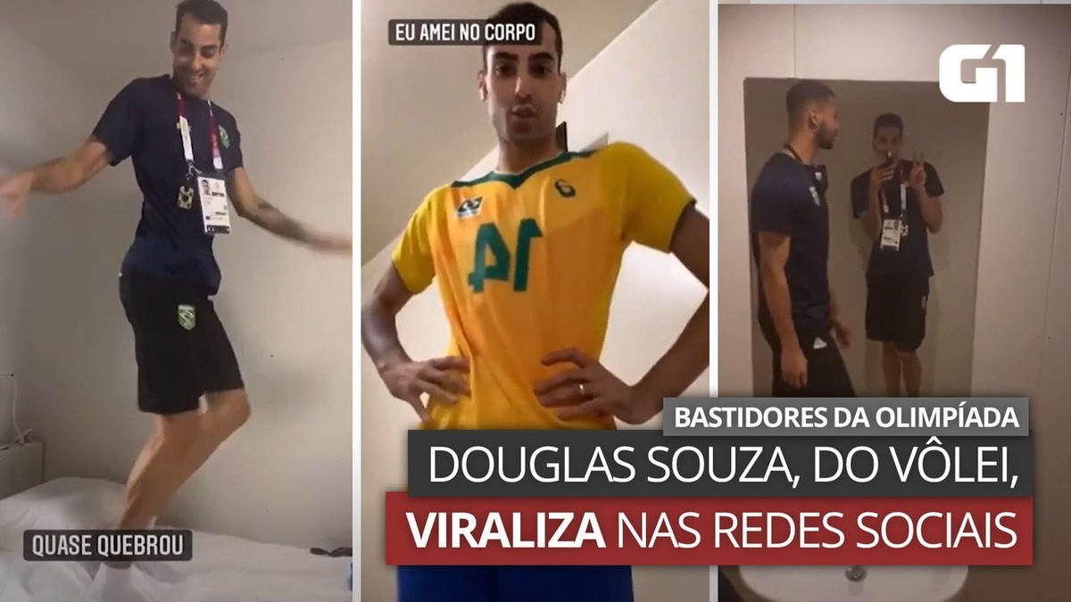 Conheça Douglas Souza, o jogador de vôlei que conquistou a web em Tóquio