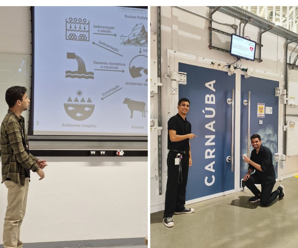 Estudante realizou pesquisa no Sirius, maior acelerador de partícula das América Latina em seu projeto de TCC — Foto: Arquivo pessoal