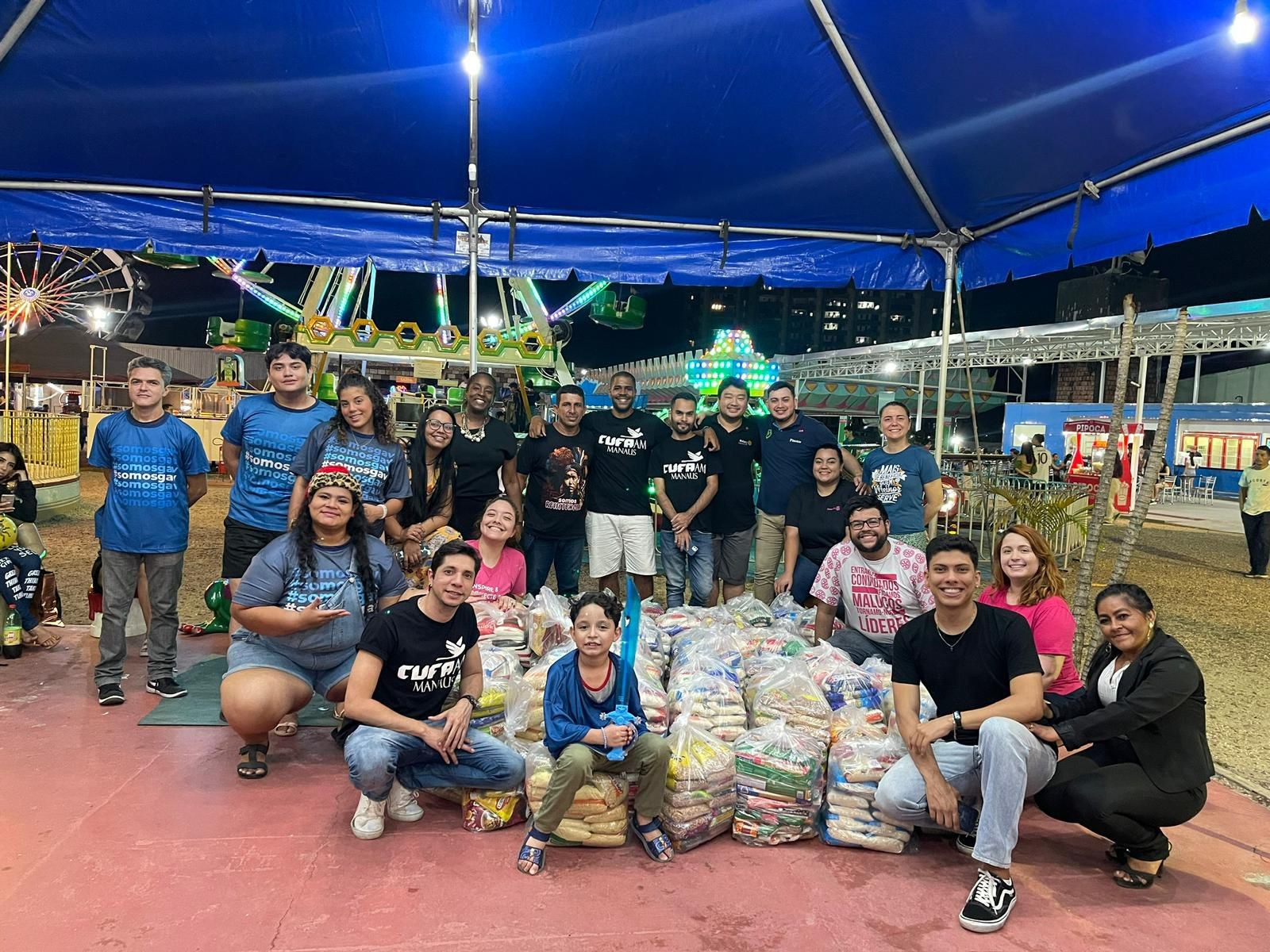 CUFA Amazonas promove arrecadação de alimentos em parceria com parque de diversões em Manaus