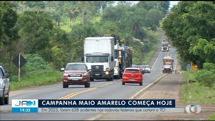 Mais de 600 acidentes foram registrados em rodovias federais no TO em 2023