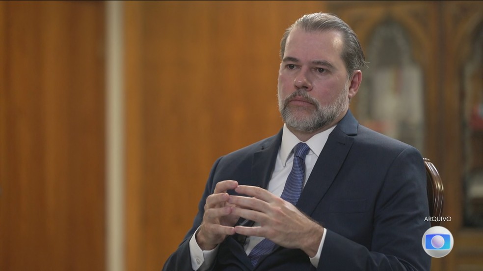 Dias Toffoli rejeita recurso do Banco Central e mant&eacute;m urg&ecirc;ncia na acarea&ccedil;&atilde;o do caso Master &mdash; Foto: Jornal Nacional/ Reprodu&ccedil;&atilde;o