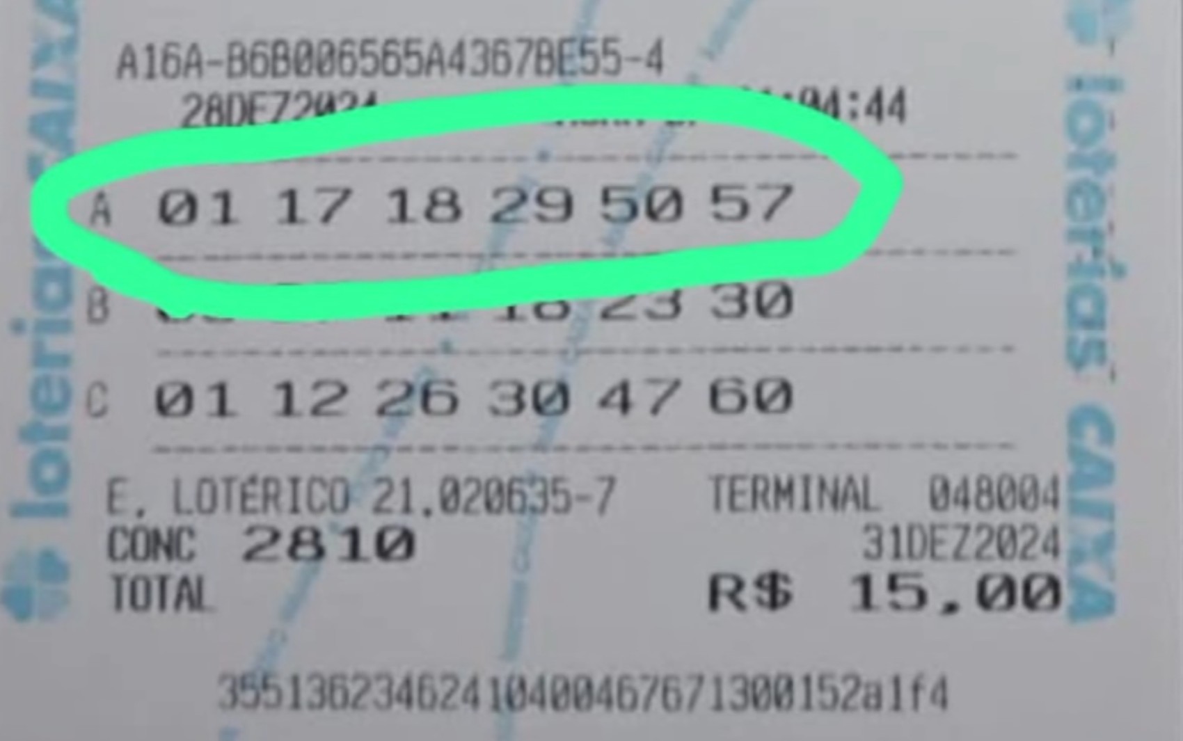 Bolão acerta quina na Mega da Virada e fica sem prêmio principal por apostar '18' em vez de '19' no interior de SP