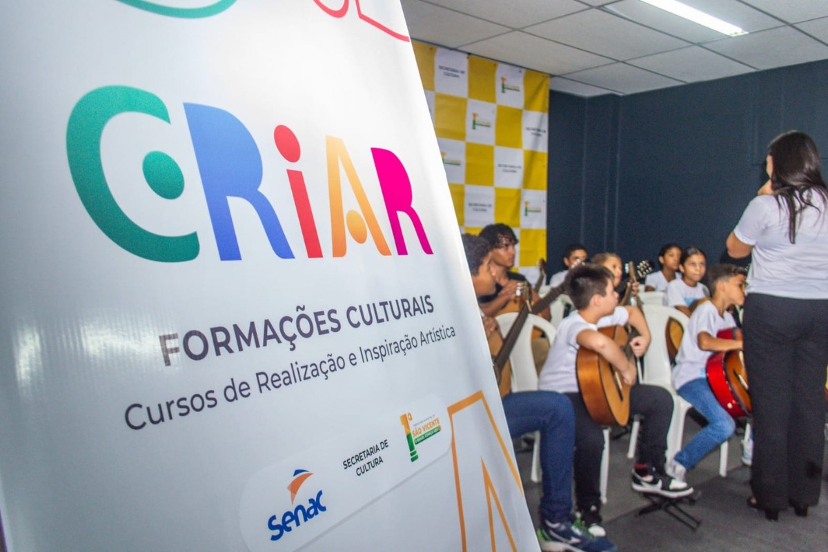 São Vicente abre 200 vagas para oficinas culturais gratuitas; veja como se inscrever 