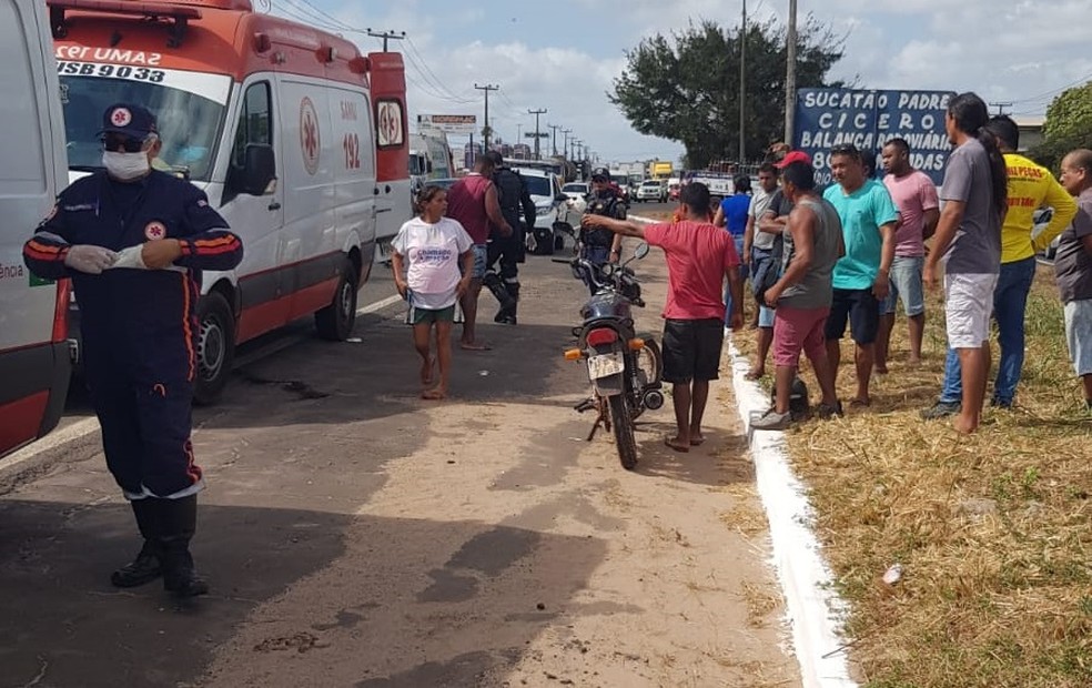 Acidente na BR-135, em São Luís, causou a morte de uma idosa de 71 anos — Foto: Divulgação/PRF