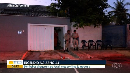 Mulher é encontrada morta dentro de casa que pegou fogo em Palmas