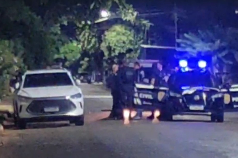Morte ocorreu em frente a bar na Avenida Brasil, em Campo Novo do Parecis (MT) — Foto: Reprodução